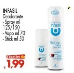 Despar Infasil deodorante offerta