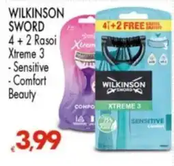 Despar Wilkinson Sword Xtreme 3 Sensitive Comfort offerta