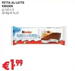 Pam Kinder fetta al latte offerta