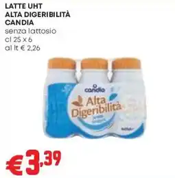 Pam Latte UHT alta digeribilità Candia senza lattosio offerta