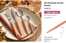 Kasanova Set 16 posate acciaio Oretha offerta