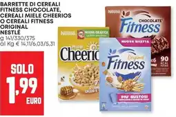 Pam Barrette di cereali fitness chocolate, cereali miele cheerios o cereali fitness original nestlé offerta