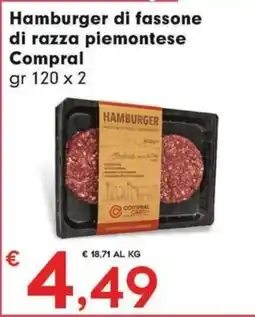 DeSpar Express Hamburger di fassone di razza piemontese Compral offerta