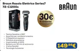 Euronics Braun Rasoio Elettrico Series7 72-C1200s offerta