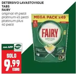 Pam Detersivo lavastoviglie Fairy offerta