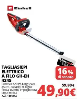 Brico Io Tagliasiepi elettrico Einhell offerta