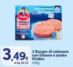 Sigma Superstore 2 Burger di salmone con limone e aneto Findus offerta