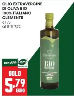 Pam Olio extravergine di oliva bio Clemente offerta