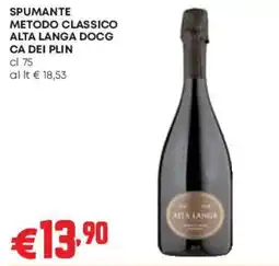 Pam Spumante metodo classico alta langa docg ca dei plin offerta