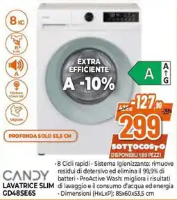 Expert Candy lavatrice slim offerta