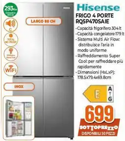 Expert Hisense frigo 4 porte offerta