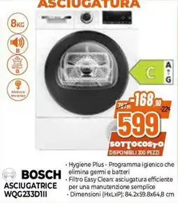 Expert Bosch asciugatrice WQG233D1II offerta