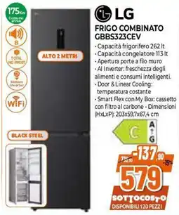 Expert LG Frigo Combinato GBBS323CEV offerta