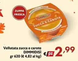Eurospesa Vellutata zucca e carote DIMMIDISÌ offerta