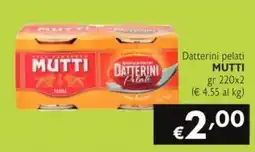 SuperW Datterini pelati MUTTI offerta