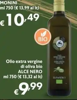SuperW Olio extra vergine di oliva bio Alce Nero offerta