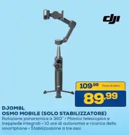 Euronics Bruno DJI OSMO MOBILE (SOLO STABILIZZATORE) offerta