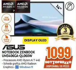 Expert Asus Notebook Zenbook offerta