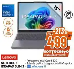 Expert Lenovo Notebook Ideapad Slim 3 offerta
