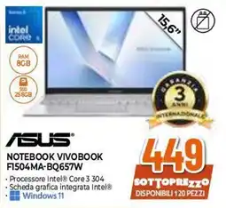Expert Asus Notebook Vivobook F1504MA-BQ657W offerta
