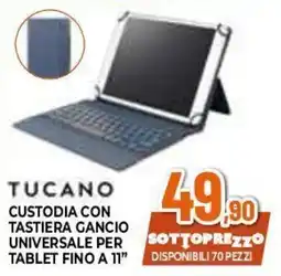 Expert Tucano custodia con tastiera gancio universale per tablet fino a 11" offerta