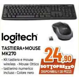 Expert Logitech tastiera+mouse MK270 offerta