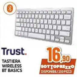 Expert Trust tastiera wireless bt basics offerta