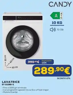 Euronics Lavatrice Candy EY 210B8-S offerta