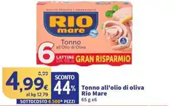 Sigma Tonno all'olio di oliva Rio Mare offerta