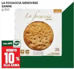 Pam La focaccia genovese Zanini offerta