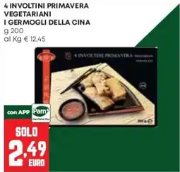 Pam I germogli della Cina 4 involtini primavera vegetariani offerta