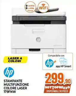 Expert hp STAMPANTE MULTIFUNZIONE COLORE LASER 179FNW offerta