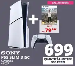 Comet Sony PS5 Slim Disc Console + FC27 offerta