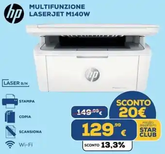 HP Multifunzione LaserJet M140W