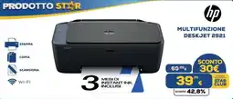 Euronics Tufano HP Multifunzione Deskjet 2921 offerta