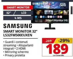Comet Samsung Smart Monitor 32" offerta