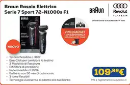 Euronics Braun Rasoio Elettrico Serie 7 Sport 72-N1000s F1 offerta
