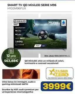Euronics Haier 100" Smart TV QD MiniLED Serie M96 offerta