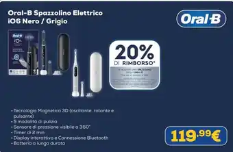 Oral-B Spazzolino Elettrico iO6 Nero / Grigio