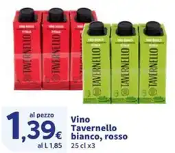 Sigma Vino Tavernello bianco, rosso offerta