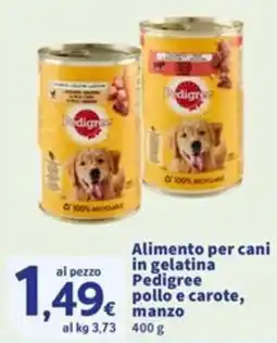 Sigma Alimento per cani in gelatina Pedigree pollo e carote, manzo offerta