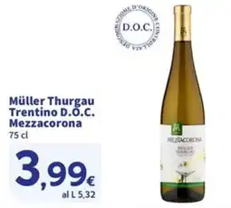 Sigma Müller Thurgau Mezzacorona offerta