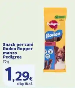 Sigma Snack per cani Rodeo Ropper manzo Pedigree offerta
