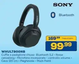 Euronics Bruno Sony Cuffie a padiglione chiuso offerta
