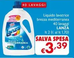 Eurospesa Liquido lavatrice brezza mediterranea Lanza offerta