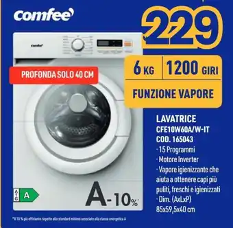 Lavatrice Comfee