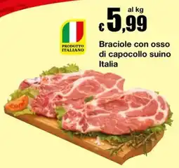 Sì con te Market Braciole con osso di capocollo suino offerta