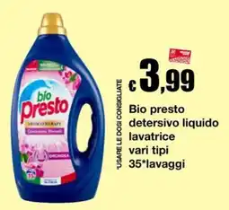 Sì con te Market Bio presto detergente liquido lavatrice offerta