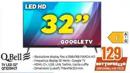 Expert QBell TV LED 32" offerta