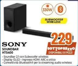 Expert Sony Soundbar HTS400 offerta